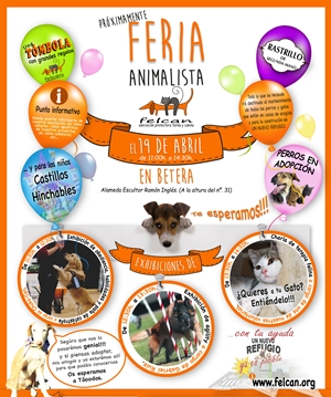 Feria animalista FELCAN en Bétera 19-04-2015